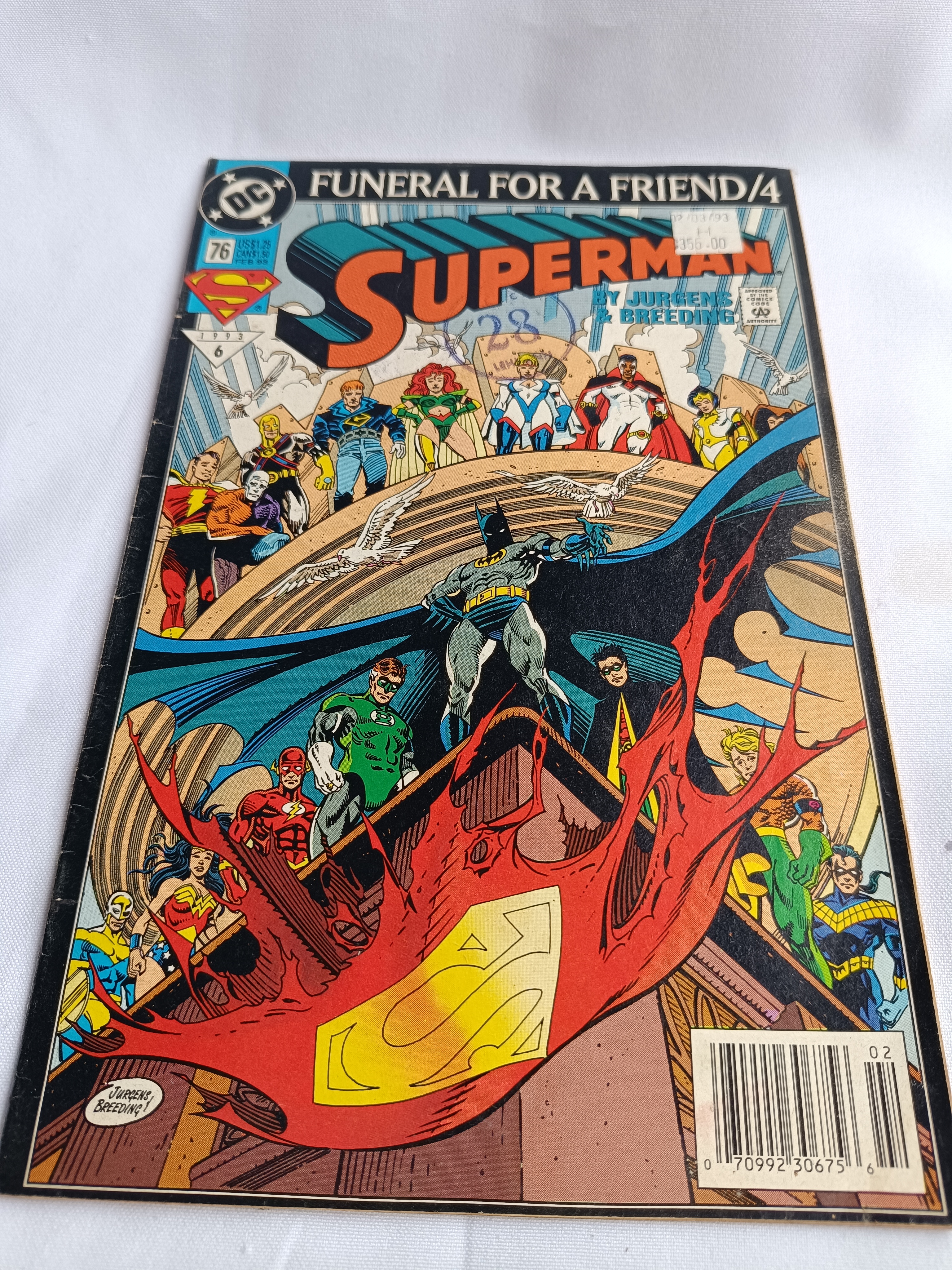 Superman #76 (Funeral for a Friend/4)